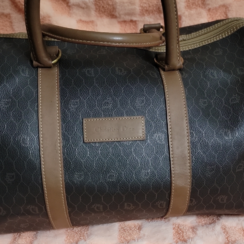 Dior Elegant Black‎ and Brown Duffel Bag - Picture 5 of 9